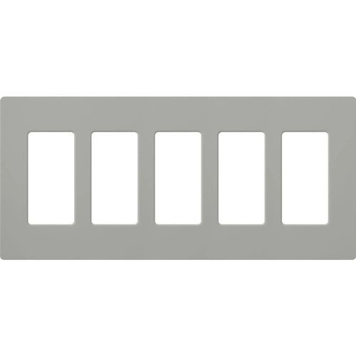 Main product image of Claro Wall Plate 5 Gang (Gray)