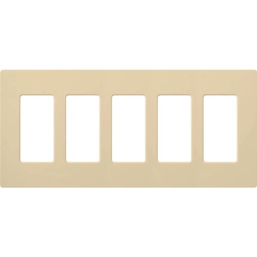 Main product image of Claro Wall Plate 5 Gang (Ivory)