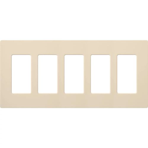 Main product image of Claro Wall Plate 5 Gang (Light Almond)