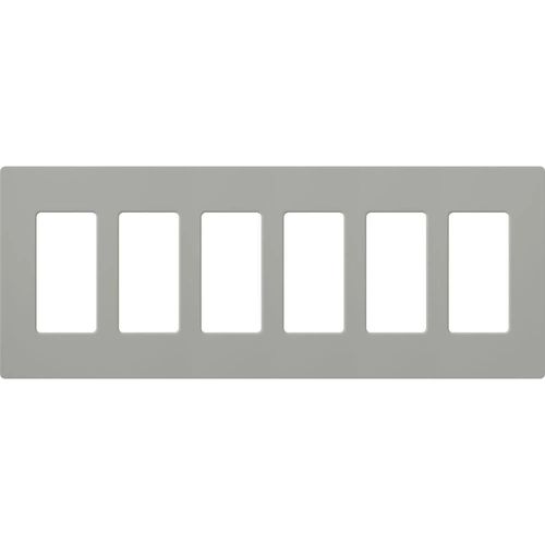 Main product image of Claro Wall Plate 6 Gang (Gray)
