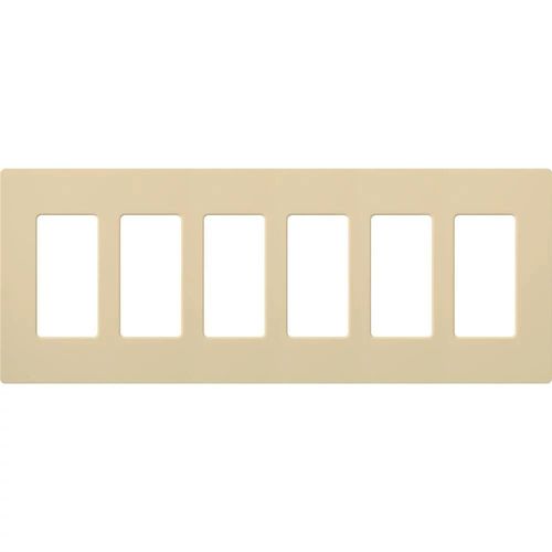 Main product image of Claro Wall Plate 6 Gang (Ivory)