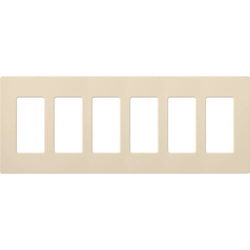 Main product image of Claro Wall Plate 6 Gang (Light Almond)