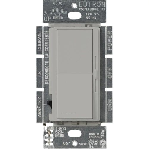 Main product image of Diva LED+ 3-Way Paddle & Dimmer Switch 250W (Gray)