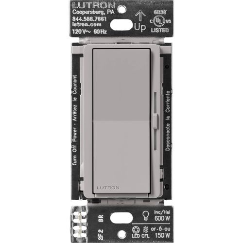 Main product image of Caseta Diva 3-Way Smart In-Wall Paddle & Dimmer Switch (Gray) (120V)