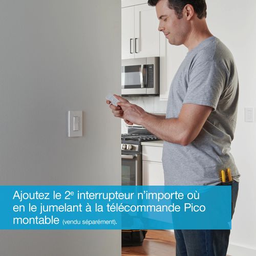 DVRF6LIV Lutron DVRF6LIV Caseta Diva 3Way Smart InWall Paddle