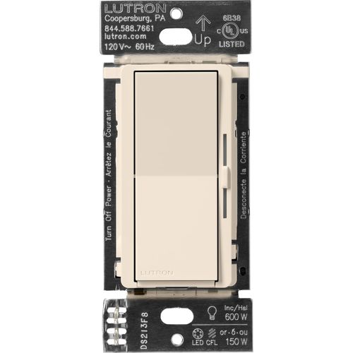 Main product image of Caseta Diva 3-Way Smart In-Wall Paddle & Dimmer Switch Light (Almond) (120V)