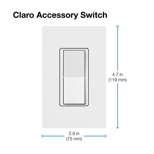 Main product image of Caseta Claro Smart Accessory Switch (Brown) (120V, 6A)