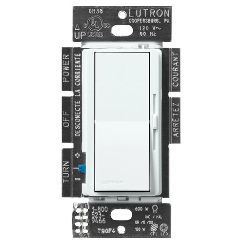 Main product image of Diva Led+ Dimmer 1 Pole 3-way Dimmer Switch, 150w (Glacier White)