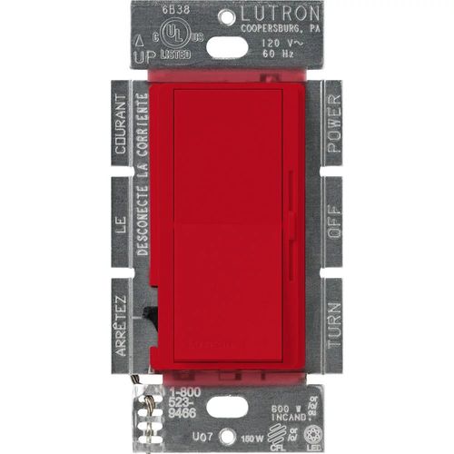 Main product image of Diva Led+ Dimmer 1 Pole 3-way Dimmer Switch, 150w (Signal Red)