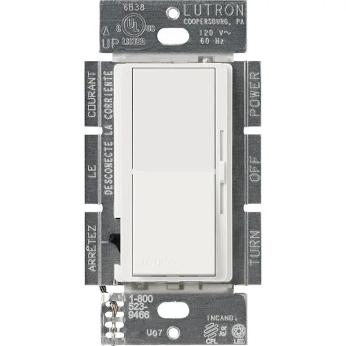 Main product image of Diva Led+ Dimmer 1 Pole 3-way Dimmer Switch, 250w (Snow)