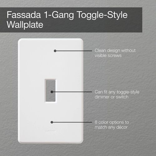 Main product image of Fassada 1-Gang Traditional Wall Plate (Light Almond)