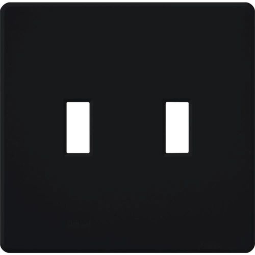 Main product image of Fassada 2-Gang Traditional Wall Plate (Black)