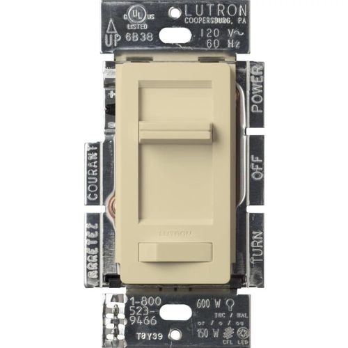 Main product image of Lumea 1 Pole 3-way LED Slide Dimmer Switch 150W LED/CFL (Ivory)