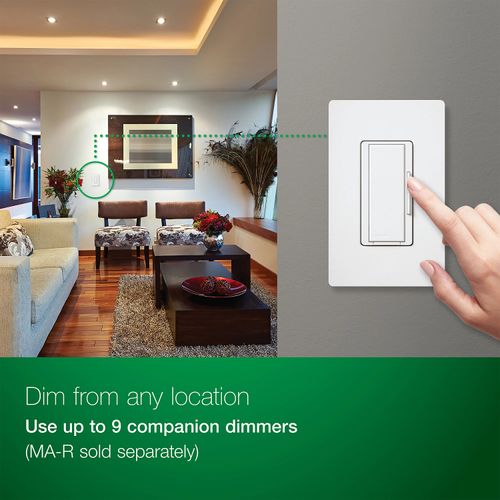 Main product image of Maestro PRO LED+ Single-Pole 3-Way Dimmer Switch, 120V, 250W (Midnight)