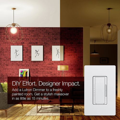 Main product image of Maestro LED+ Single-Pole 3-Way Multi-Location Dimmer Switch, 120V, 150W (Black)