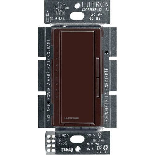 Main product image of Maestro LED+ Single-Pole 3-Way Multi-Location Dimmer Switch, 120V, 150W (Brown)