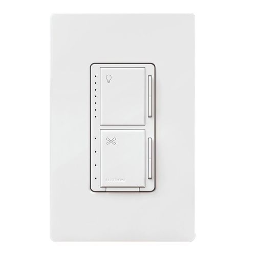 Main product image of Maestro Fan Control & Light Dimmer for Dimmable LEDs, Incandescent, and Halogen Bulbs (Black)