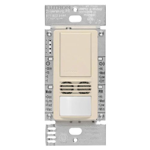 Main product image of Maestro Dual-Tech Occupancy Sensor Switch, 6A 1 Pole (Light Almond)