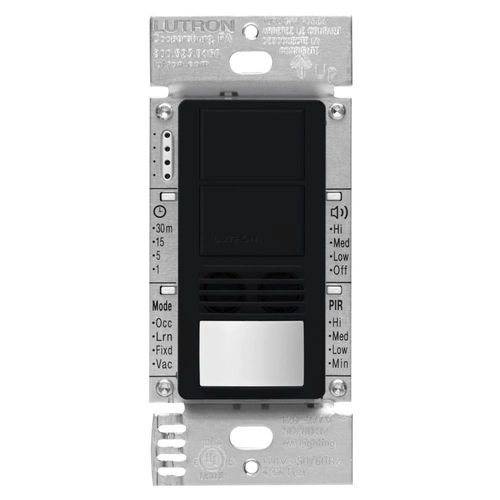 Main product image of Maestro Dual-Tech Occupancy Sensor Switch, 6A 2 Pole (Black)