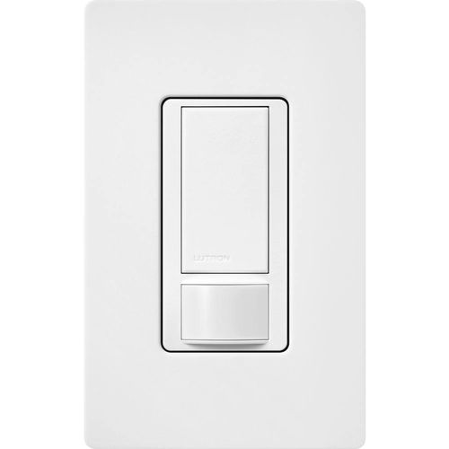 Main product image of Maestro Dual Voltage Vacancy Sensor switch, 6A, 1 Pole (Snow)