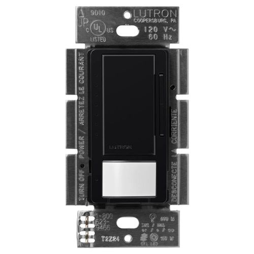 Main product image of Maestro LED+ Occupancy Sensor/Dimmer Switch, 150W LED 1 Pole, Multi-Location (Black)