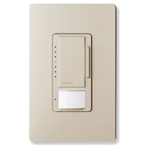 Main product image of Maestro LED+ Dimmer and Vacancy Sensor, 1 Pole and Multi-Location (Taupe)