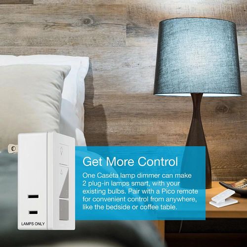 Main product image of Caseta Wireless Smart Lamp Plug-In Dimmer Timer Kit w/ Pico