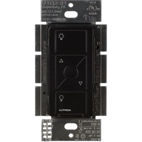 Main product image of Caseta Wireless In-Wall ELV+ Neutral Wire Dimmer Switch (Black) (120V, 500W)