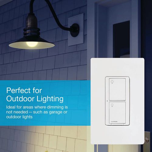 Main product image of Caseta Wireless In-Wall 3-Way 2-Wire Smart Switch 5A, 120/277V (Ivory)