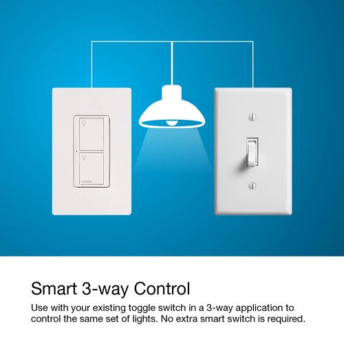 Main product image of Caseta Original 3-Way Smart Switch, Neutral Required (Black) (6A, 120V, 720W)