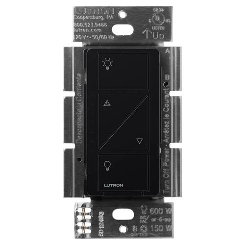 PD6WCLBL Lutron PD6WCLBL Caseta Original 3Way Smart Dimmer Switch (Black) (6A, 120V, 720W)