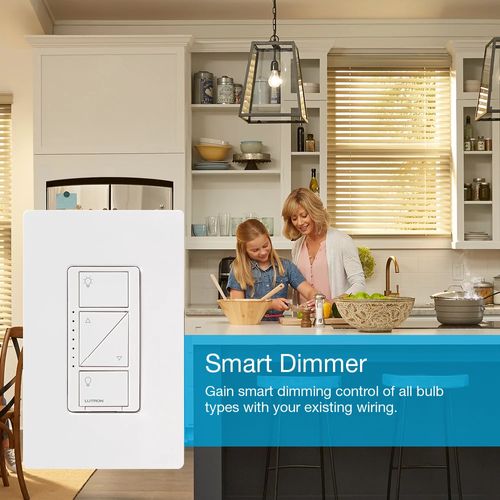 Main product image of Caseta Original 3-Way Smart Dimmer Switch Light (Almond) (6A, 120V, 720W)