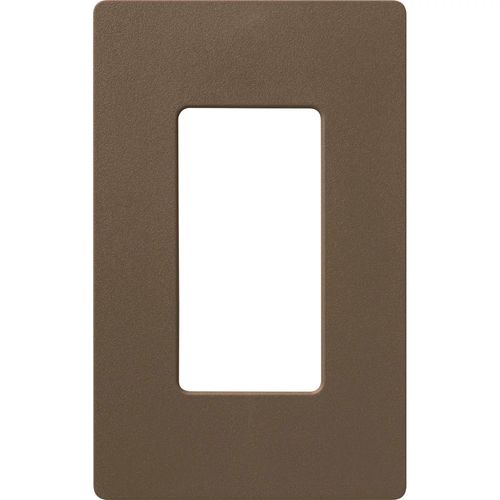 Main product image of Claro 1 Gang Wall Plate for Decorator/Rocker Switches, Satin (Espresso)