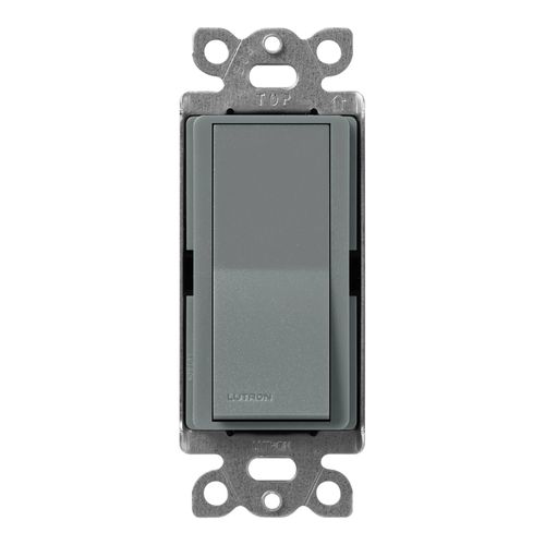 Main product image of Claro On/Off Switch, 15 Amp/Single Pole, w/ Night Light (Slate)