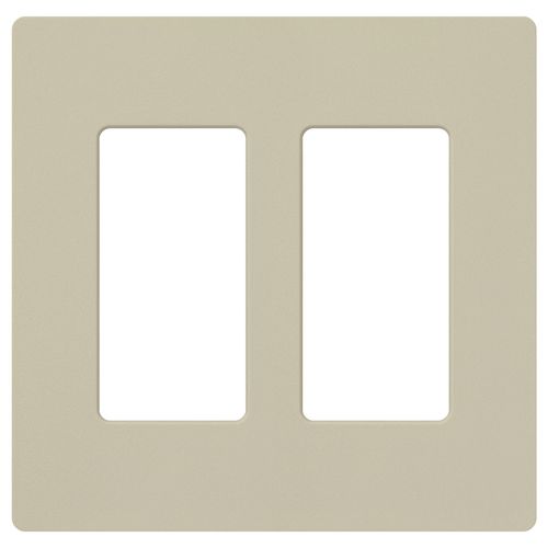 Main product image of Claro 2 Gang Wall Plate for Decorator/Rocker Switches, Satin (Clay)