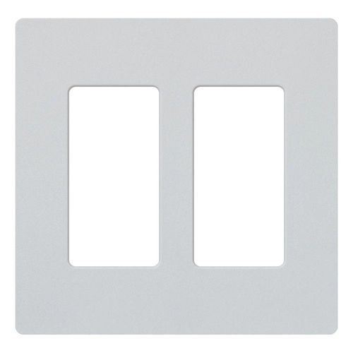 Main product image of Claro 2 Gang Wall Plate for Decorator/Rocker Switches, Satin (Mist)