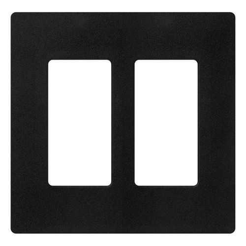 Main product image of Claro 2 Gang Wall Plate for Decorator/Rocker Switches, Satin (Midnight)