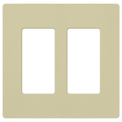 Main product image of Claro 2 Gang Wall Plate for Decorator/Rocker Switches, Satin (Sage)