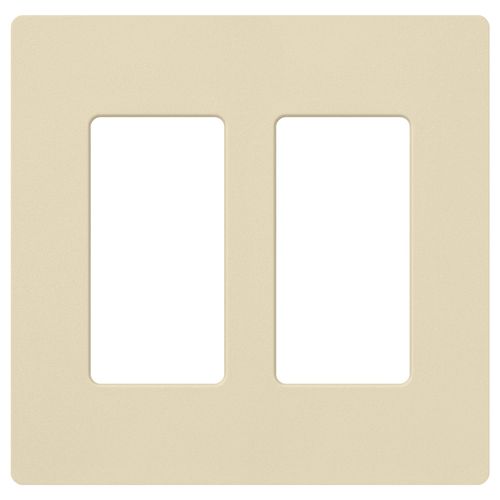 Main product image of Claro 2 Gang Wall Plate for Decorator/Rocker Switches, Satin (Sand)