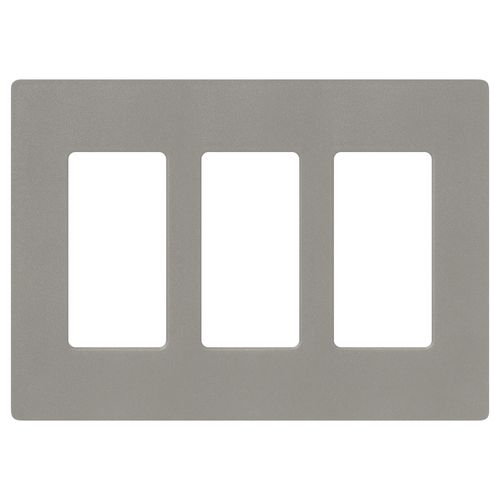 Main product image of Claro 3 Gang Wall Plate for Decorator/Rocker Switches, Satin (Cobblestone)