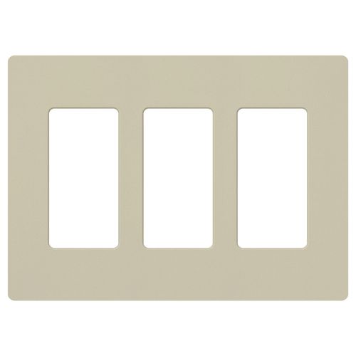 Main product image of Claro 3 Gang Wall Plate for Decorator/Rocker Switches, Satin (Clay)