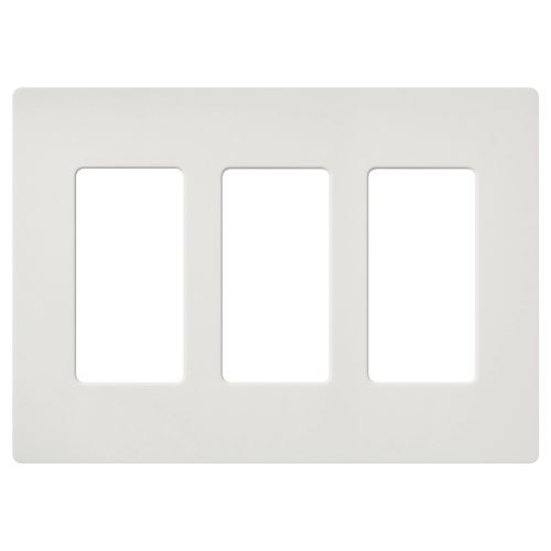 Main product image of Claro 3 Gang Wall Plate for Decorator/Rocker Switches, Satin (Lunar Gray)