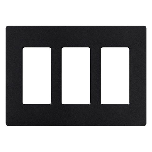 Main product image of Claro 3 Gang Wall Plate for Decorator/Rocker Switches, Satin (Midnight)
