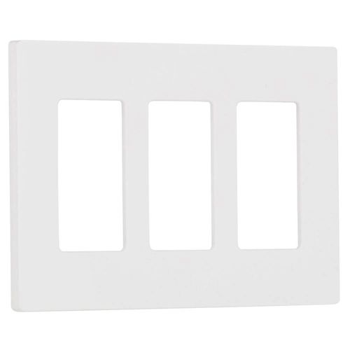 Main product image of Claro 3 Gang Wall Plate for Decorator/Rocker Switches, Satin  (Slate)