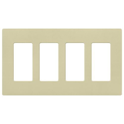 Main product image of Claro 4 Gang Wall Plate for Decorator/Rocker Switches, Satin  (Sage)