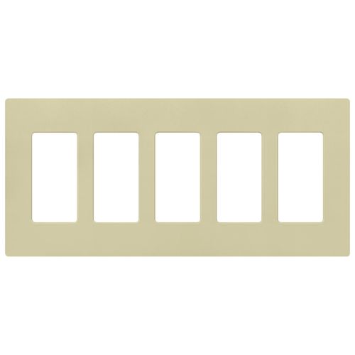 Main product image of Claro 5 Gang Wall Plate for Decorator/Rocker Switches, Satin (Sage)