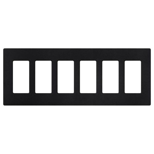 Main product image of Claro 6 Gang Wall Plate for Decorator/Rocker Switches, Satin  (Midnight)