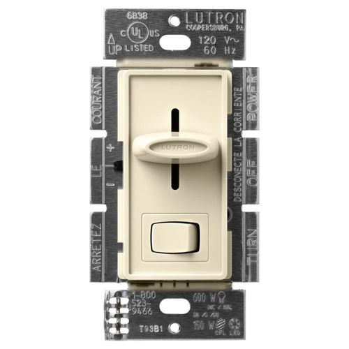 Main product image of Skylark LED+ Dimmer Switch for Dimmable LED and Incandescent Bulbs, 150W LED, 1 Pole or 3-Way (Almond)