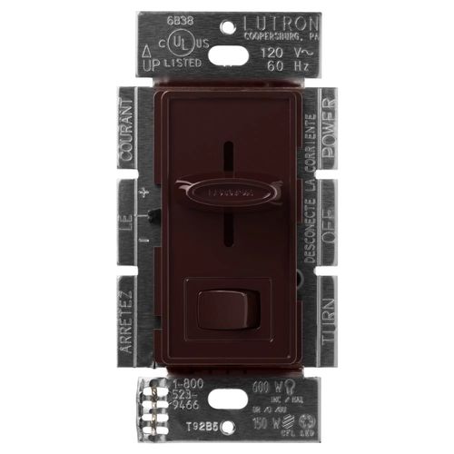 Main product image of Skylark LED+ Dimmer Switch for Dimmable LED and Incandescent Bulbs, 150W LED, 1 Pole or 3-Way (Brown)