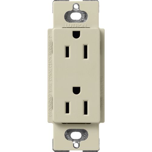 Main product image of Claro 15A Duplex Receptacle, Satin (Clay)